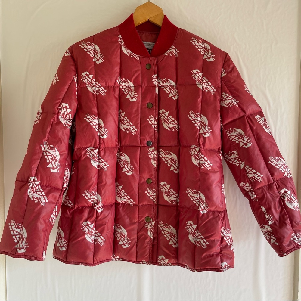 Vintage Fogo Red Campri Teamline Puff Jacket Size 165/82 (M)